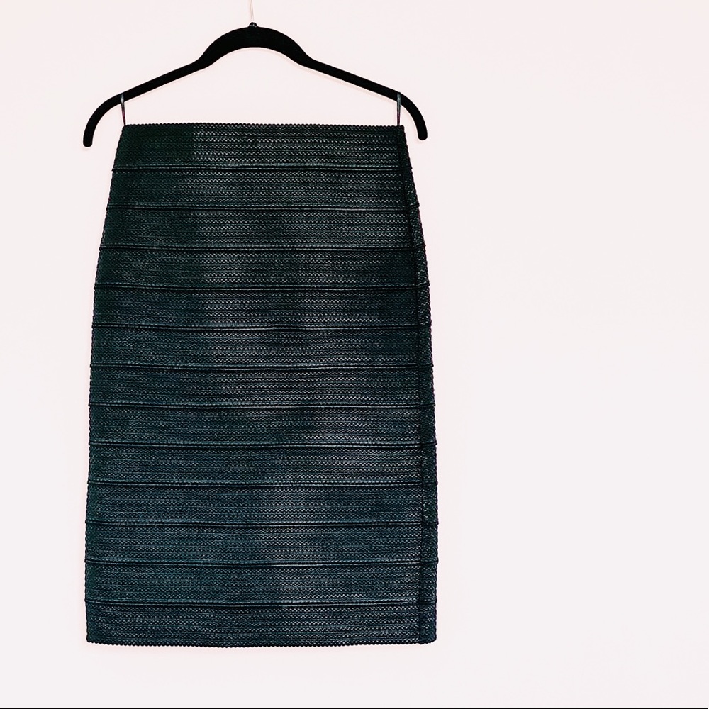 NEW! Zara Black High Waisted Zipper Pencil Skirt